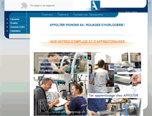Tablet Screenshot of affolter-pignons.ch